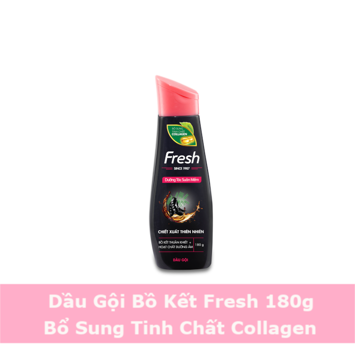 [HCM]Dầu Gội Fresh Bồ Kết Collagen Dưỡng Tóc Suôn Mượt 180gram