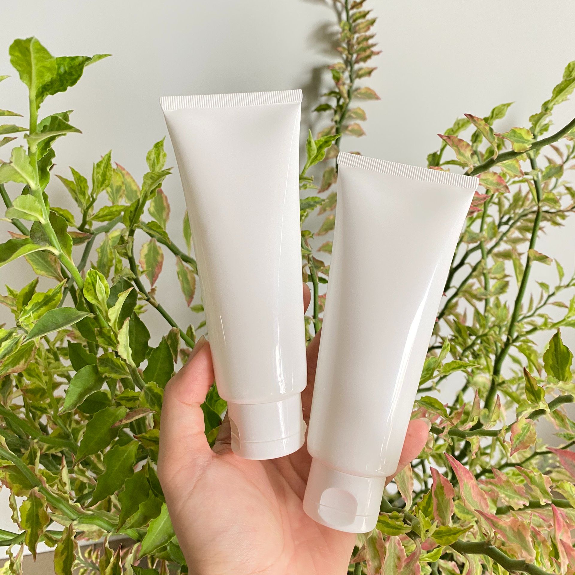 Tuýp nhựa nền trắng 120ml ❤ ❤ Tuýp nhựa chiết mỹ phẩm