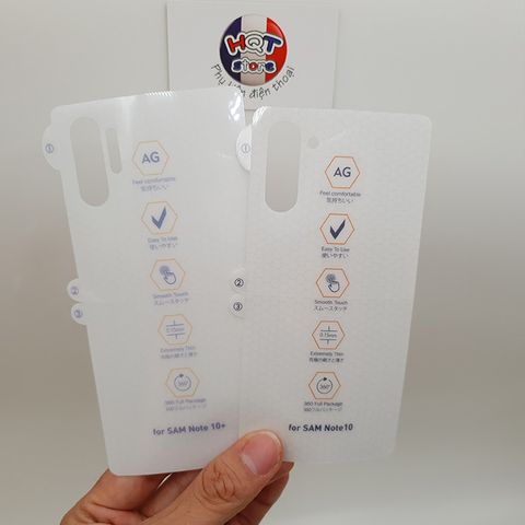 Miếng dán PPF mặt sau cho Samsung Galaxy Note 10 Plus