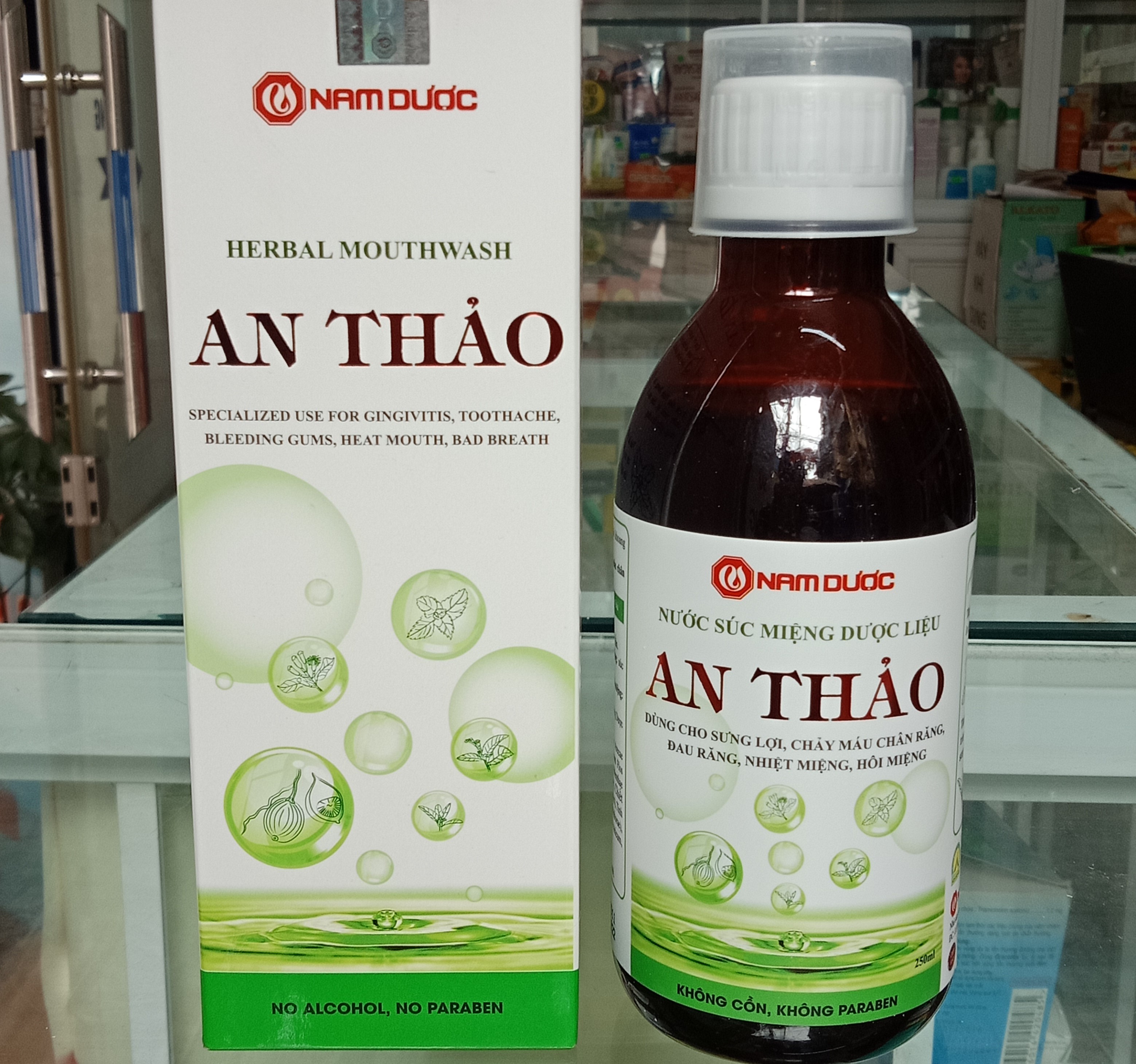 Nước súc miệng An Thảo - hết sưng lợi, chảy máu chân răng, đau răng, hôi miệng