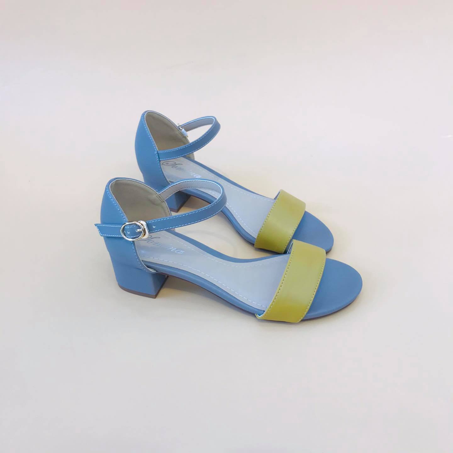 Sandal quai ngang gót trụ 3cm MT488