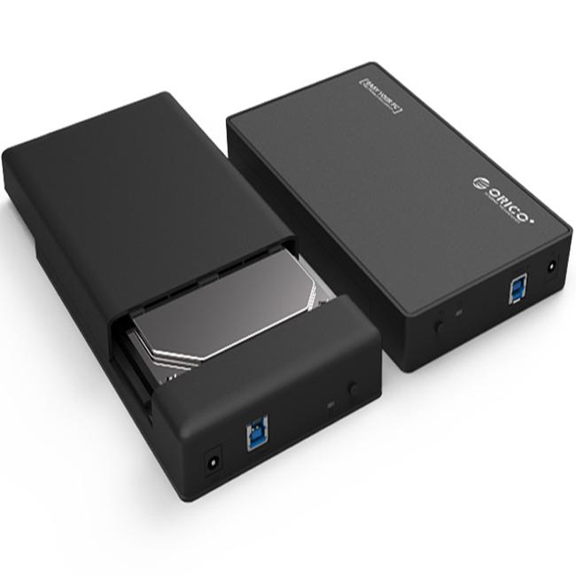 Hộp đựng ổ cứng PC 3.5" HDD Box Orico 3588US3 USB 3.0 (màu đen) kèm adapter