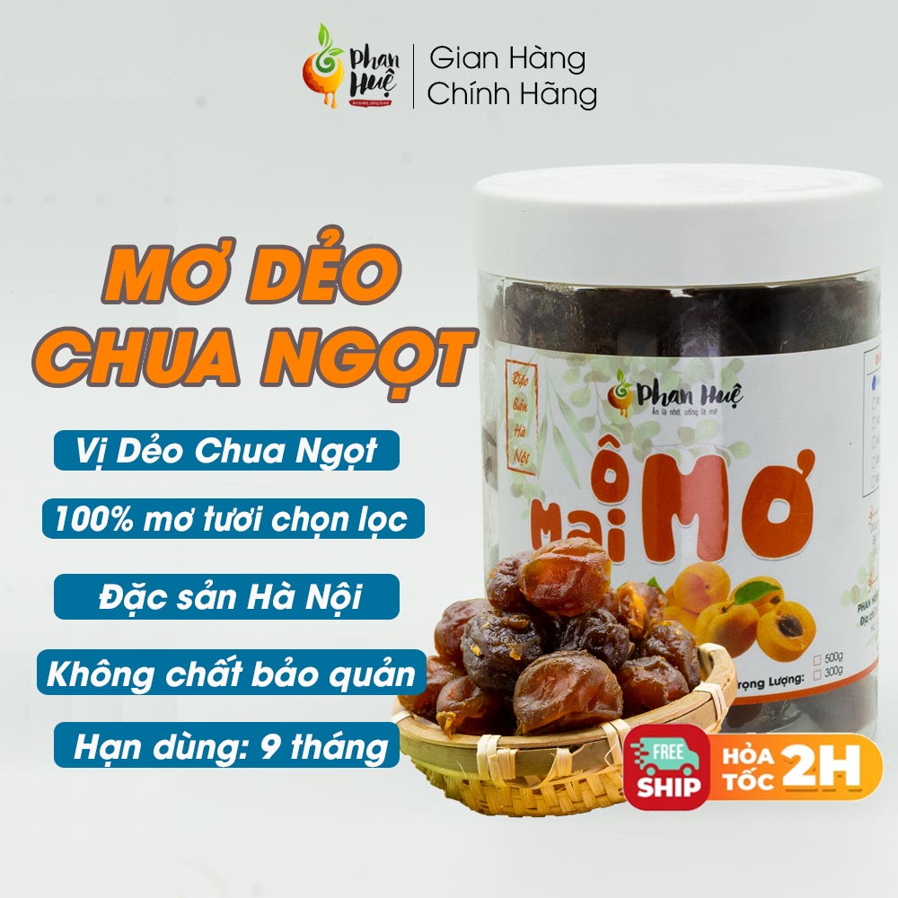 Mơ Dẻo Chua Ngọt Phan Huệ Đặc Biệt (250gr). Mơ Miền Bắc Chọn Lọc. Ăn Là Nhớ. Đặc Sản Hà Nội