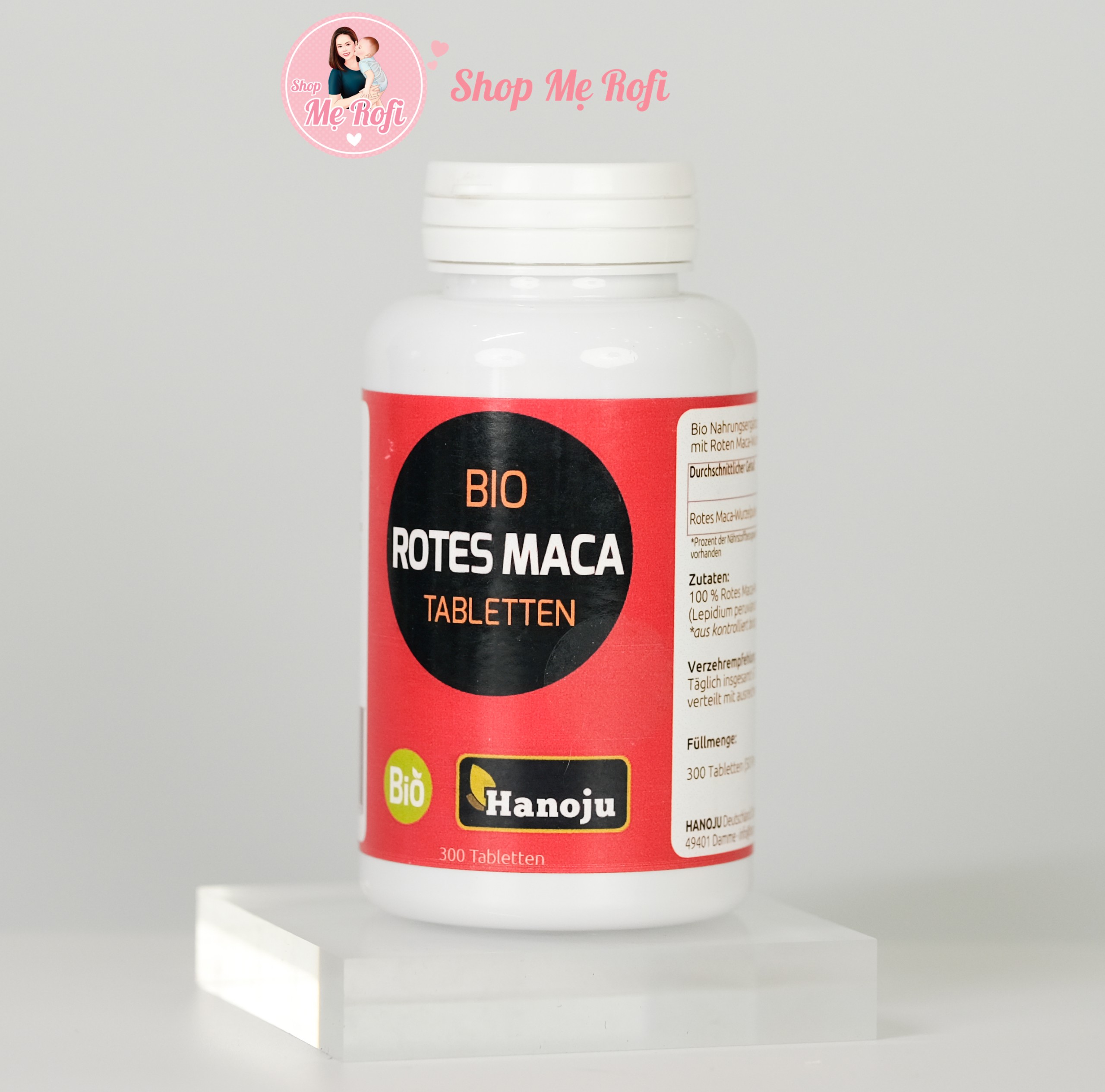 Viên Uống Bio Maca Tabletten Hanoju tăng khả năng thụ thai 300 viên Mẹ Rofi