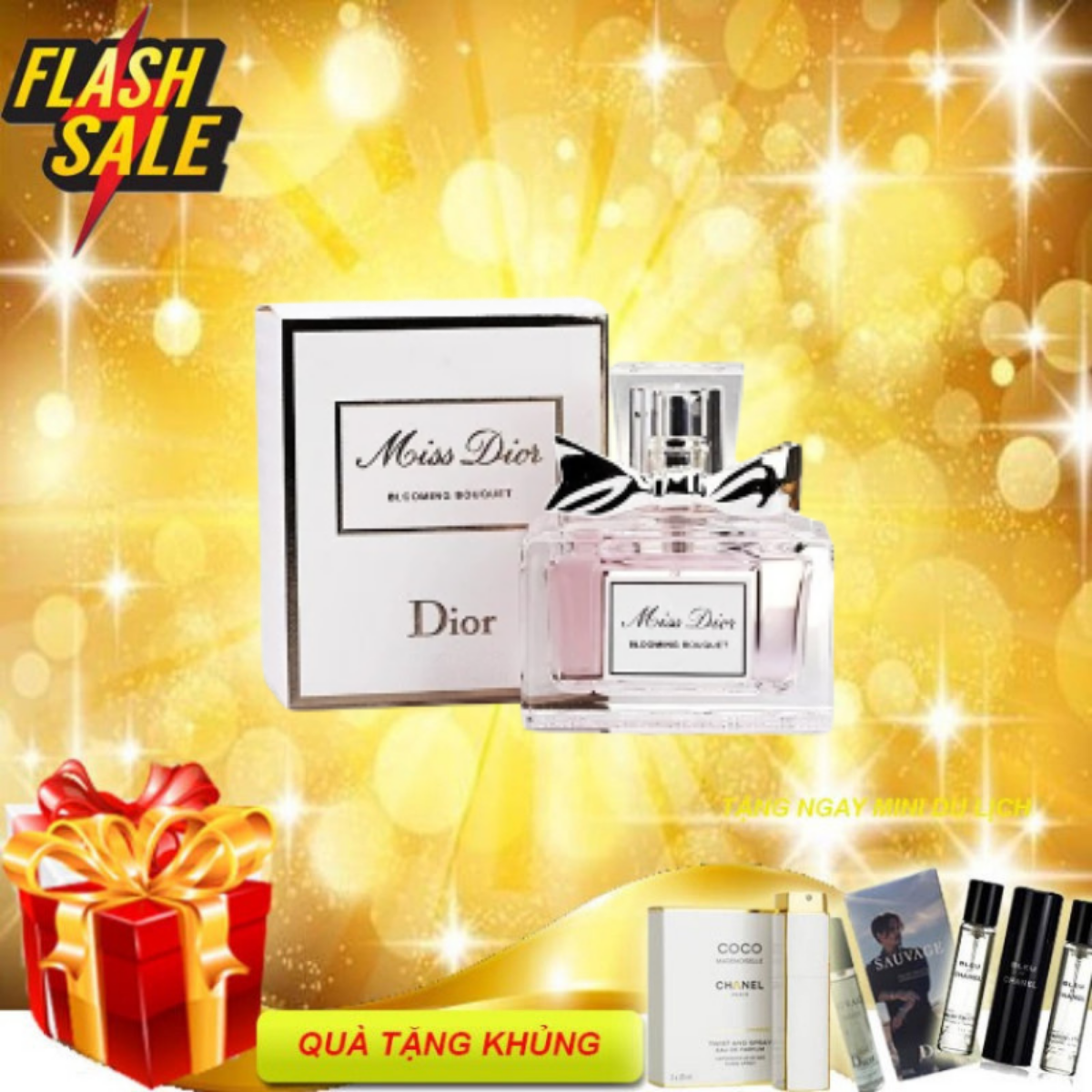 Nước Hoa mini chấm Dior Miss Dior Blooming Bouquet 5ml - Nước hoa nhỏ, gọn , lưu hương lâu - Nước hoa chính hãng