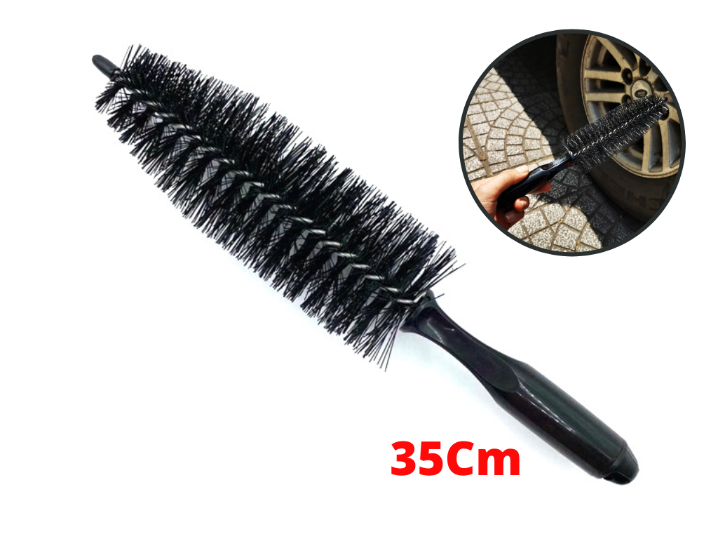 Cọ vệ sinh mâm xe chuyên dụng, cọ vệ sinh vành lazang bánh xe 35cm