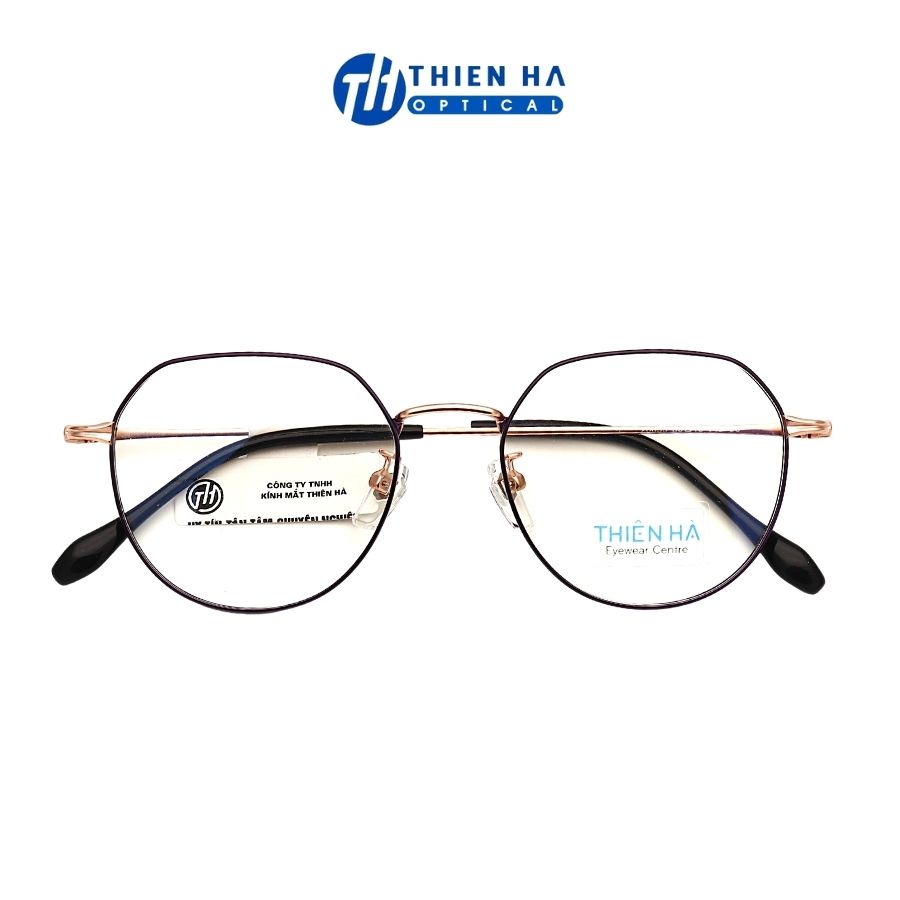Gọng kính titan nam nữ THIÊN HÀ OPTICAL đa giác chất liệu ip titannium nhẹ bền trẻ trung nhiều màu SBR20053
