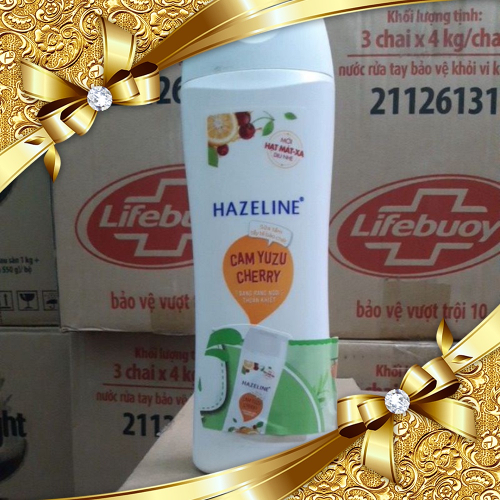 Sữa tắm sáng da hazeline chai 300g - hàng km
