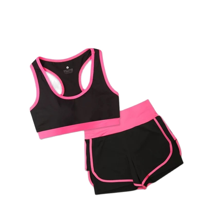 [Nội địa Trung] Quần Áo Tập Gym Nữ, Set Bộ Quần Đùi Short Áo Thun 3 Lổ Thể Thao Nữ Jussy (Đồ Tập Gym, Yoga)