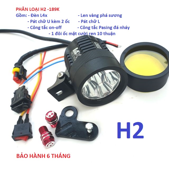 Đèn trợ sáng L4x Loại 1 Đầy đủ phụ kiện Bảo hành 6 tháng