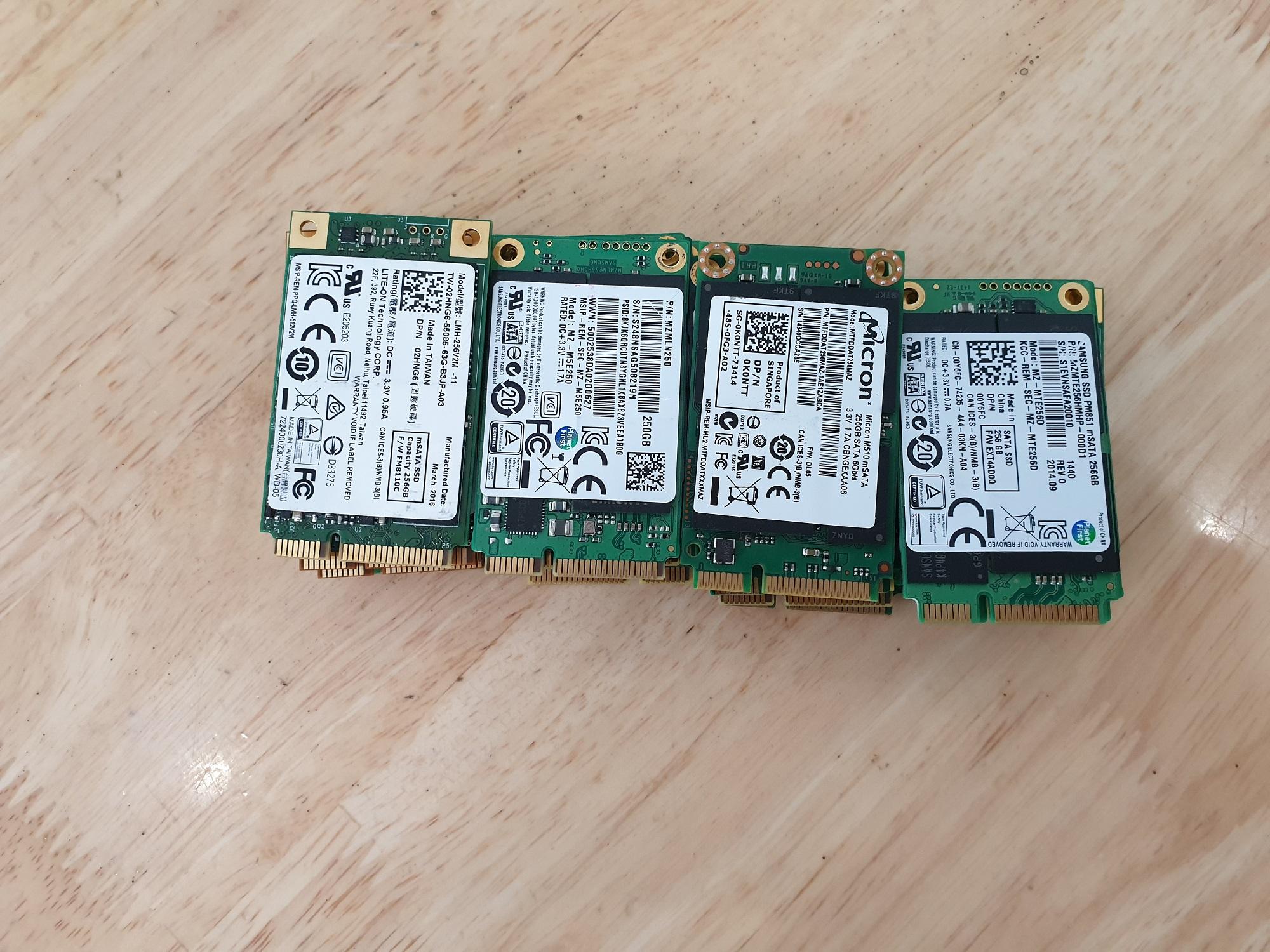 Ssd msata 256gb, zin tháo máy nhập usa