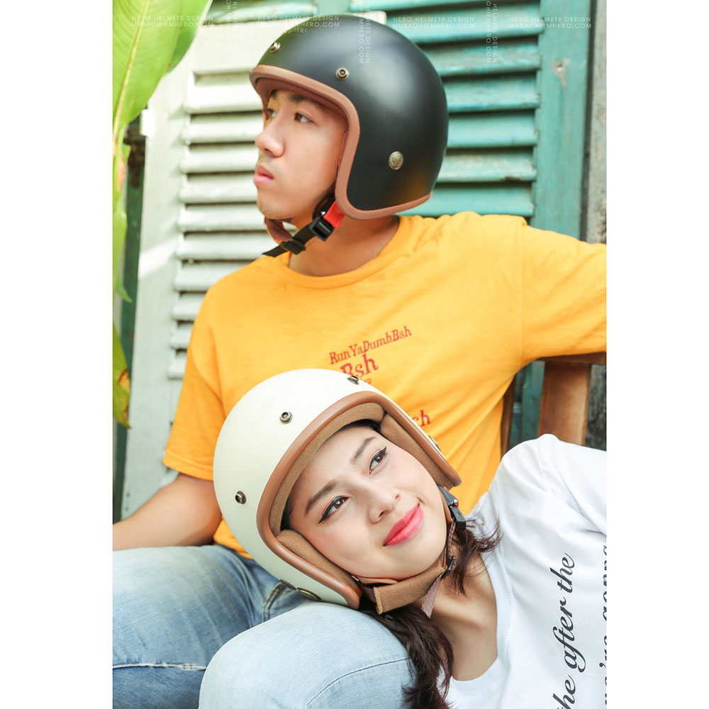 Mũ nón bảo hiểm thời trang 3/4 đầu nam nữ nhiều màu full tem kiểm định an toàn và chất lượng OXM4
