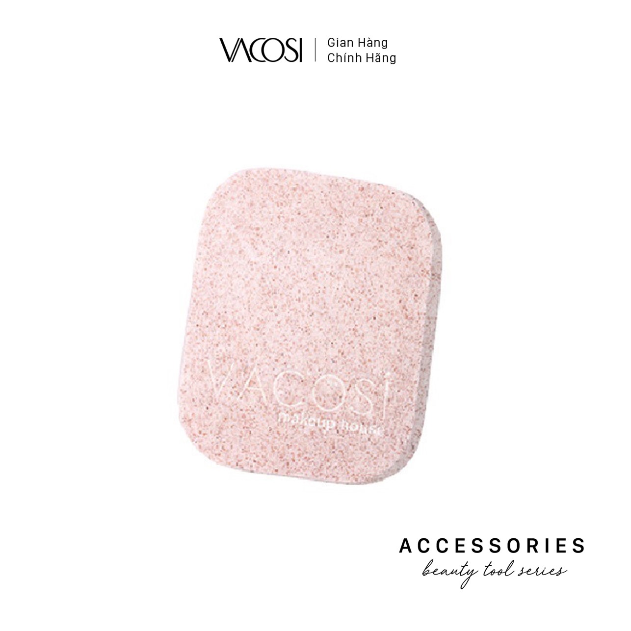 Bông Bọt Biển Rửa Mặt VACOSI Pink Cleansing Sponge