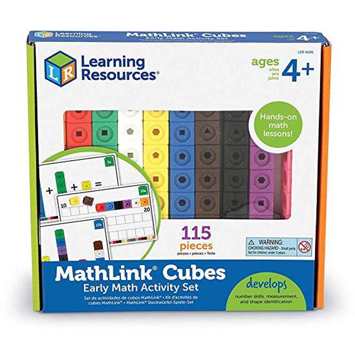 Bộ học toán - mathlink® cubes early math activity set