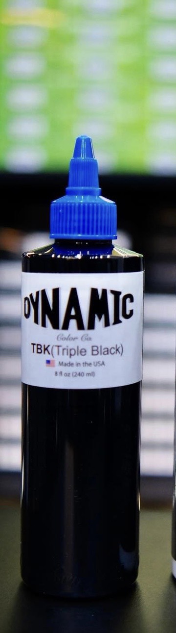 Mực xăm Dynamic Black TBK 8oz hàng chính hãng