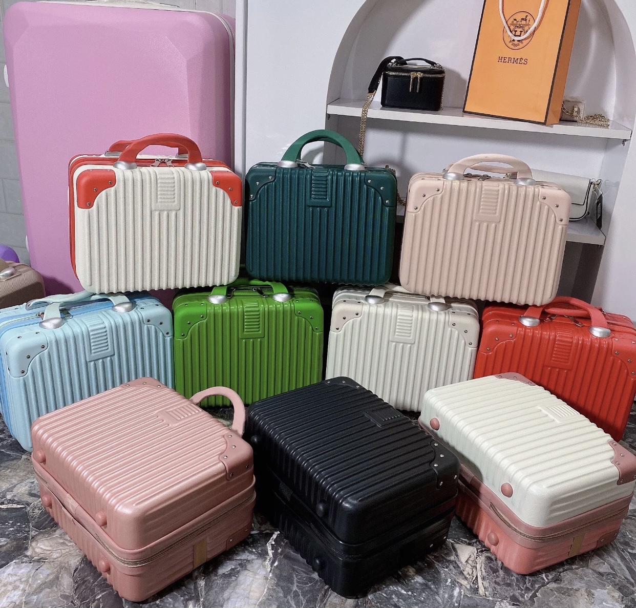 [SẴN] VALI MINI, VALI CỐP, CỐP ĐỰNG TRANG SỨC NHIỀU MÀU