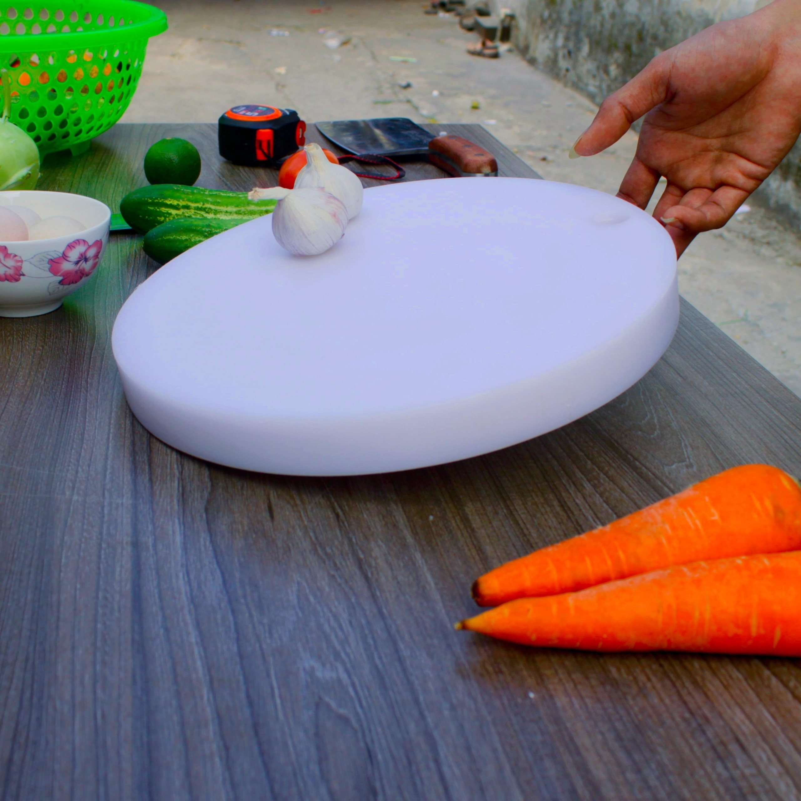 Thớt Nhựa Nguyên Sinh Kháng Khuẩn 40cm dày 3cm