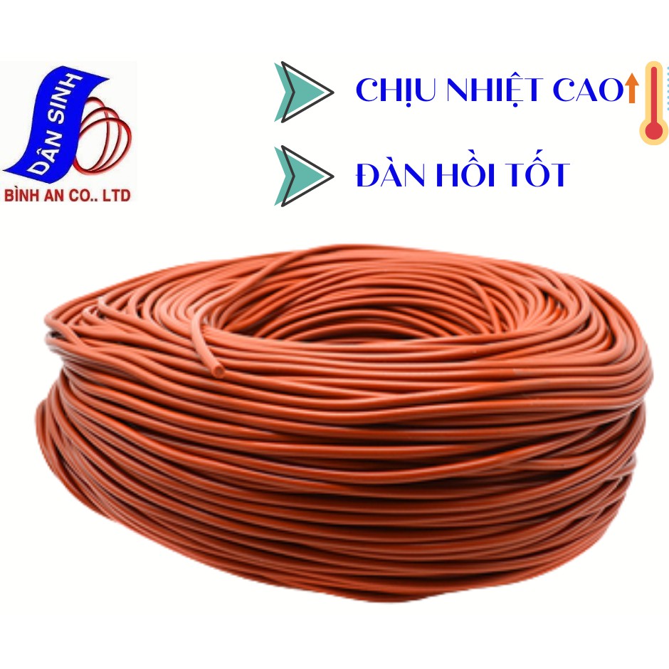 Gioăng SILICON VMQ dạng Mét độ dày từ 2mm-7mm