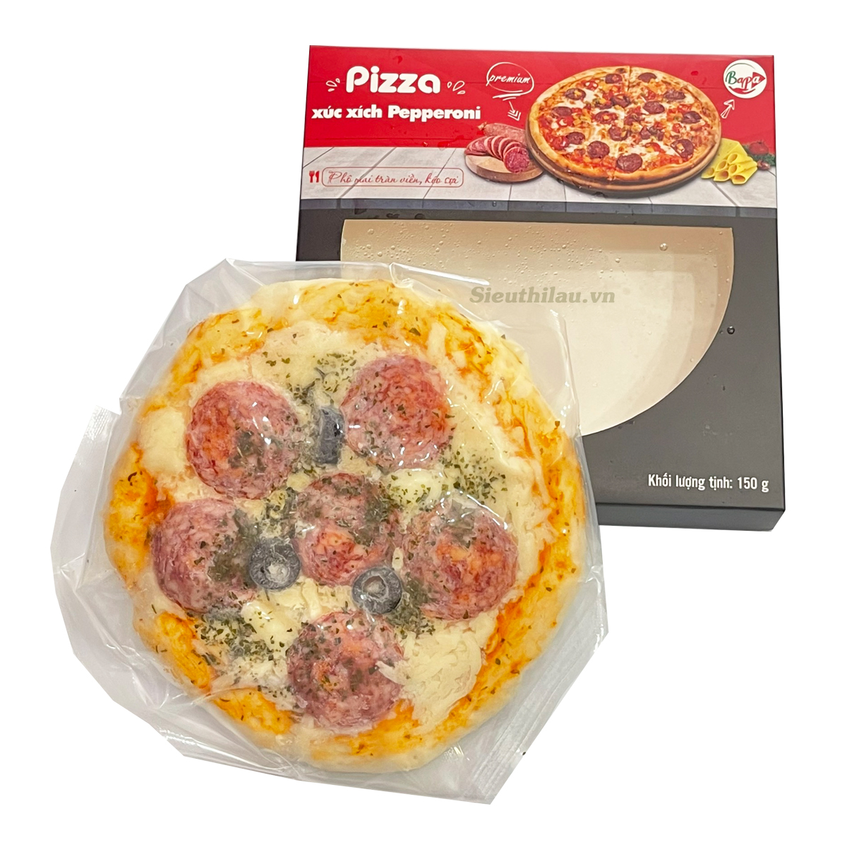 Bánh Pizza Xúc Xích Pepperoni Bapa 15cm