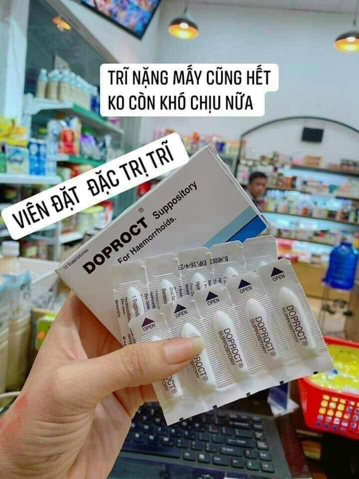 Viên đặt trĩ doproct thái lan
