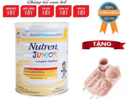Sản phẩm sữa bột Nutren Junior 800g dành cho trẻ suy dinh dưỡng