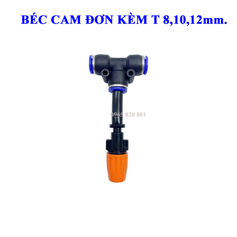 Béc phun sương, tưới cây cam một cửa kèm T 8,10,12mm