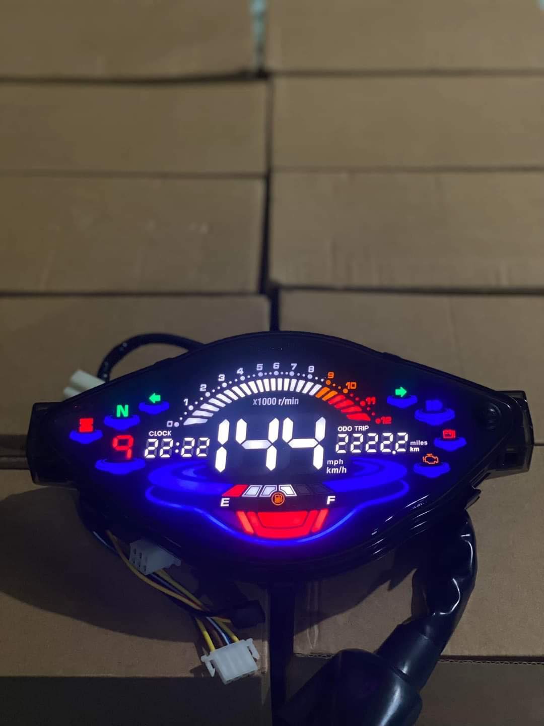 Đồng hồ điện tử cho wave 50/100/110cc mẫu 2022 plus