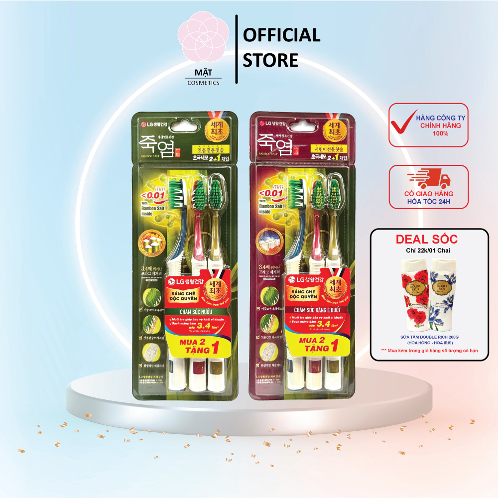 Bàn Chải Đánh Răng muối tre Bamboo Salt Shirinnee và In Mom