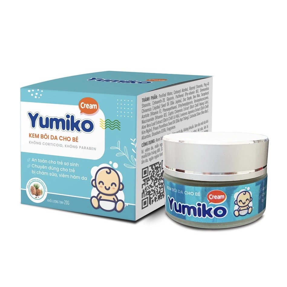 Kem Bôi Da Cho Bé Yumiko 20g , Kem Đa Năng Yumiko Giúp Ngăn Ngừa Và Giảm Các Vấn Đề Về Da Cho Bé