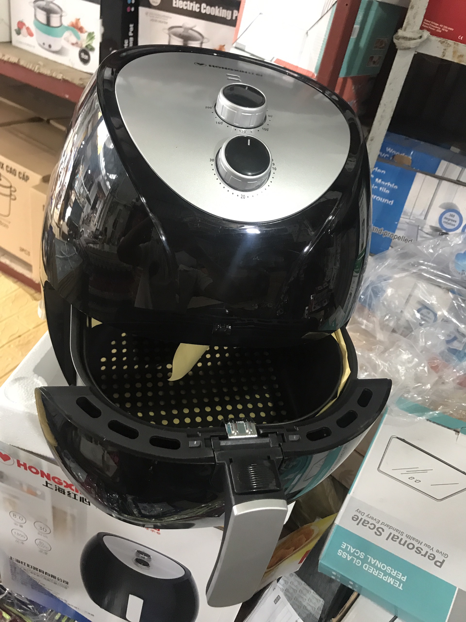 Nồi chiên không dầu 8L Hongxin YJ-705 - Nồi chiên không dầu Hongxin YJ-705 dung tích 8 Lít hàng nội địa