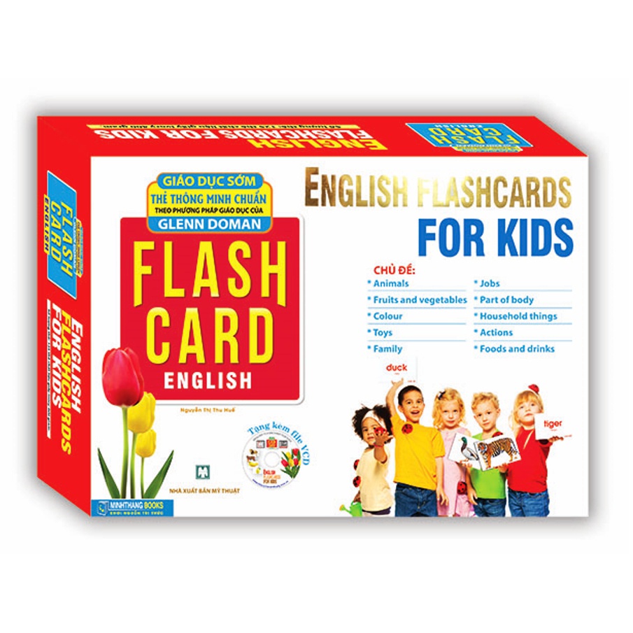 Sách - English Flashcards for kids Bộ thẻ Tiếng Anh - Dạy Trẻ Theo Phương