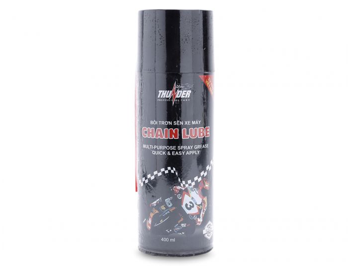 Chai dưỡng sên, xích xe máy Thunder Chain Lube & Chai xịt vệ sinh sên Thunder Chain cleaner 400ml