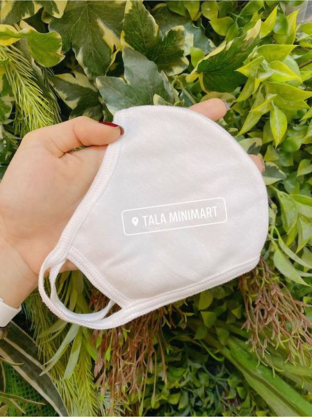 Khẩu trang vải kháng khuẩn màu trắng