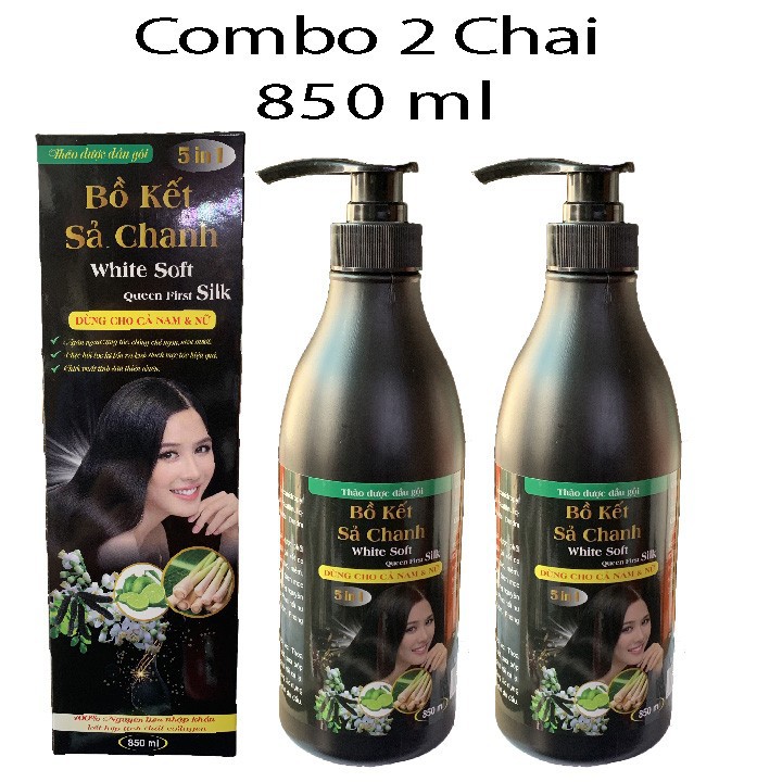 Combo 2 chai bồ kết xã chanh 850 ml