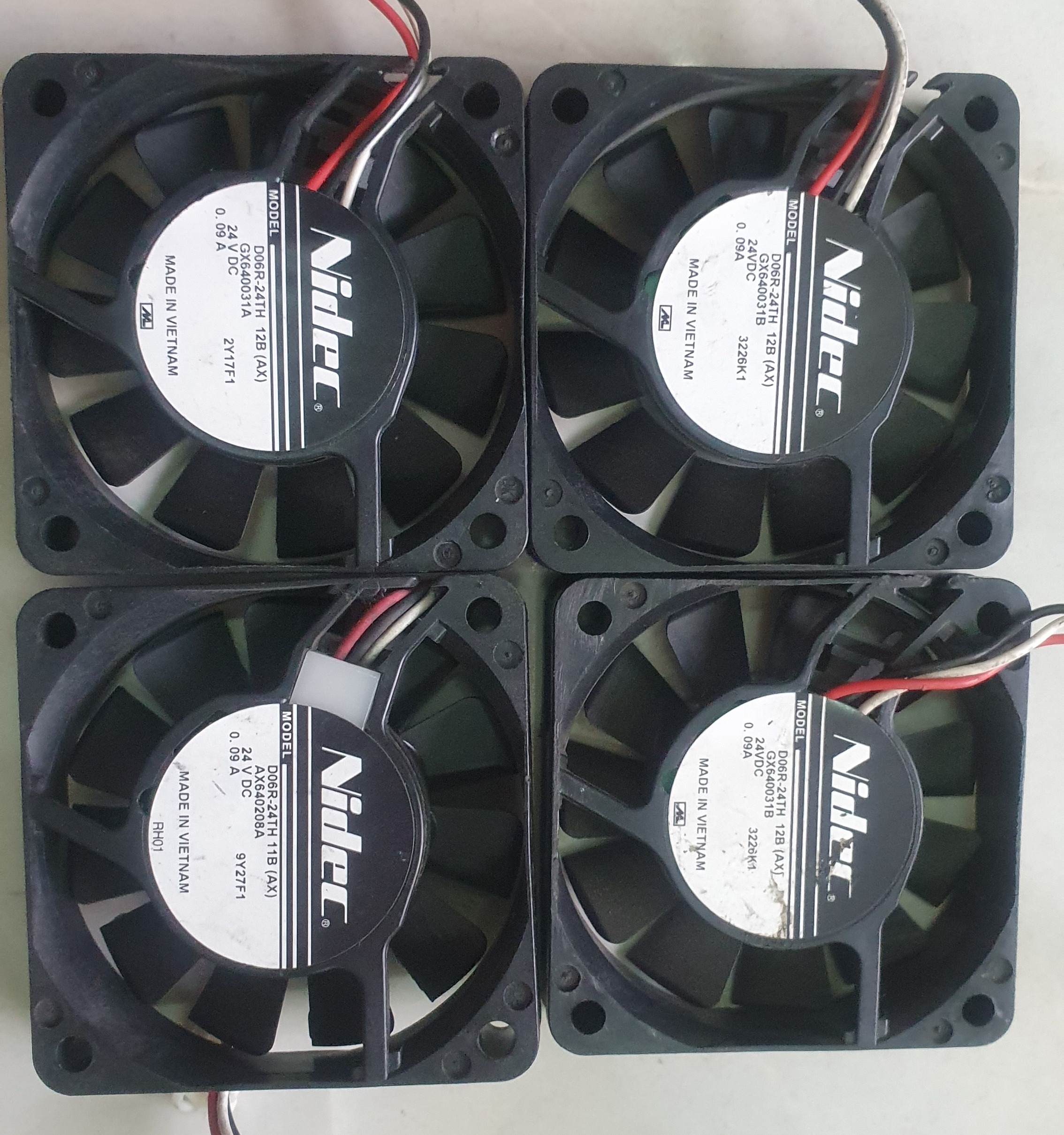 Quạt tản nhiệt 24V 6*6*1.5 tháo máy NHật