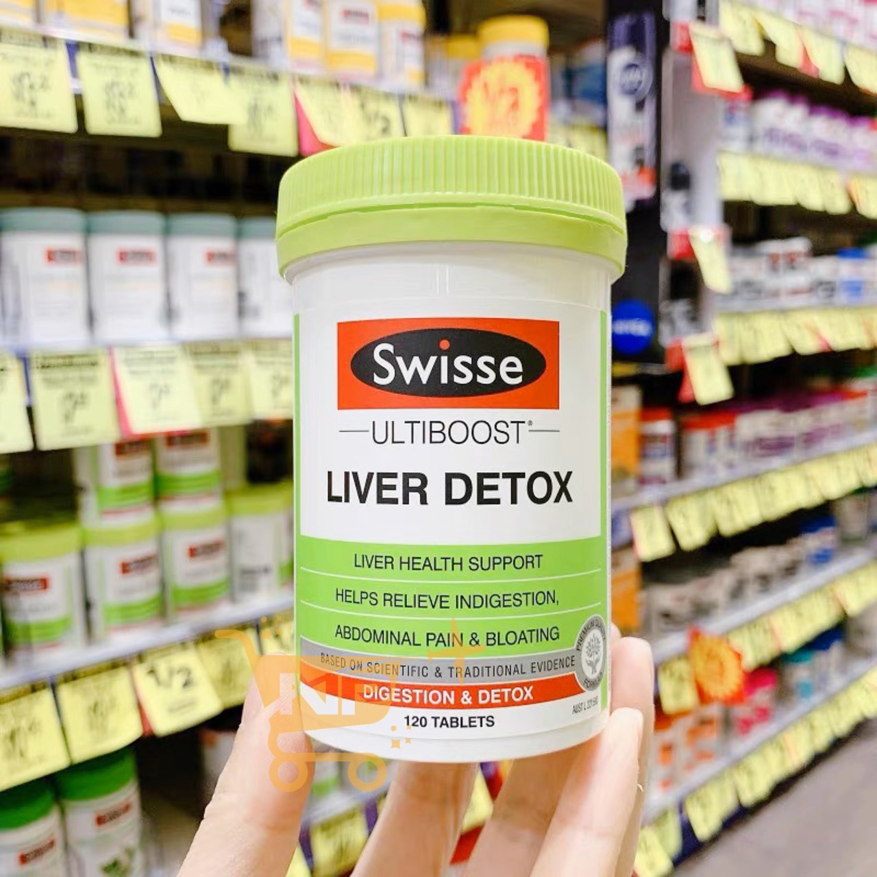 Thải độc gan Liver Detox Swisse Hỗ trợ chức năng gan 120 viên Úc