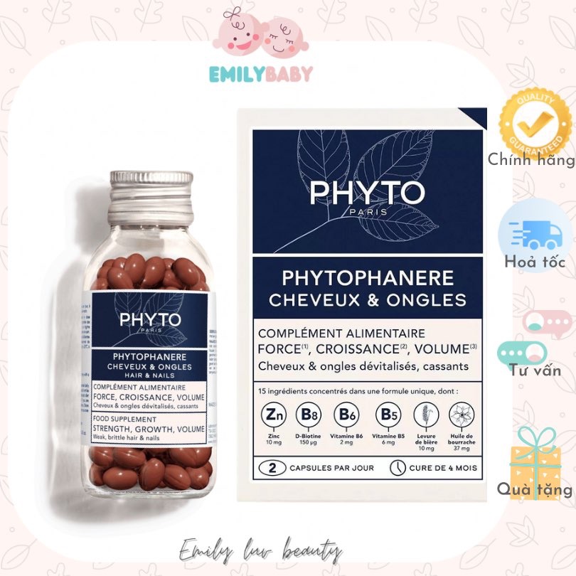 Hỗ trợ mọc tóc Phyto Phytophanere Hair & Nails