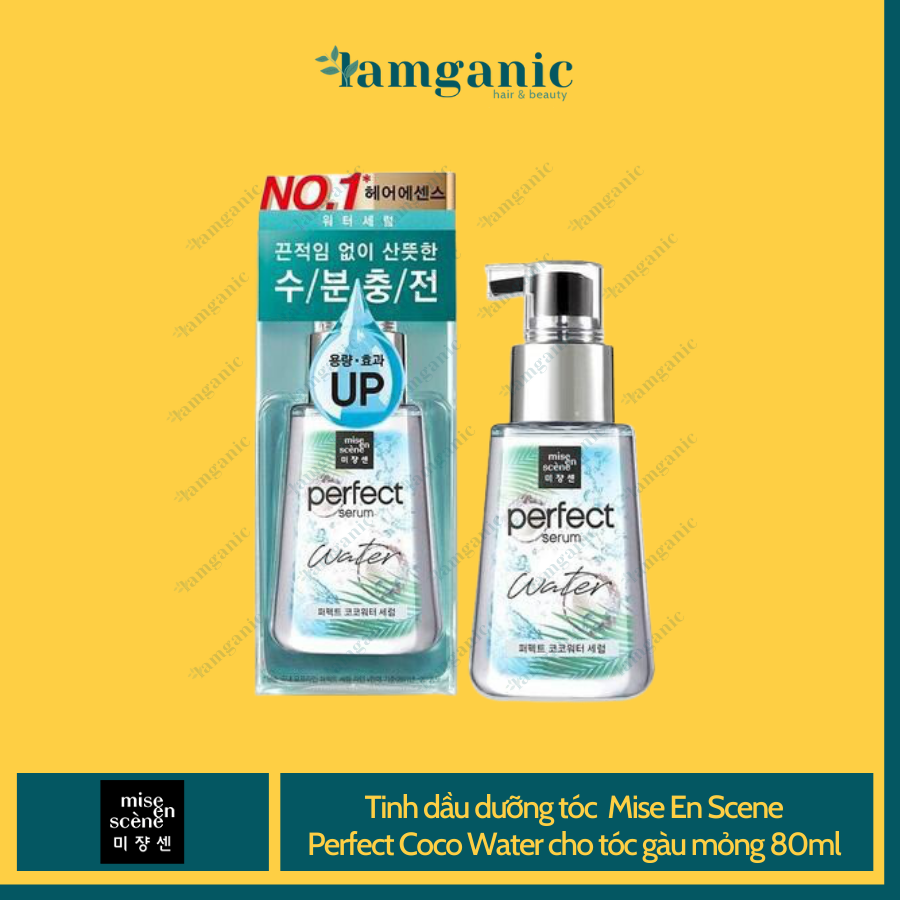 [HCM][Mẫu Mới 2020] Tinh Dầu Dưỡng Tóc Mise En Scene Perfect Serum 80ml phục hồi tóc chiết xuất từ dầu Argan - Coco Water
