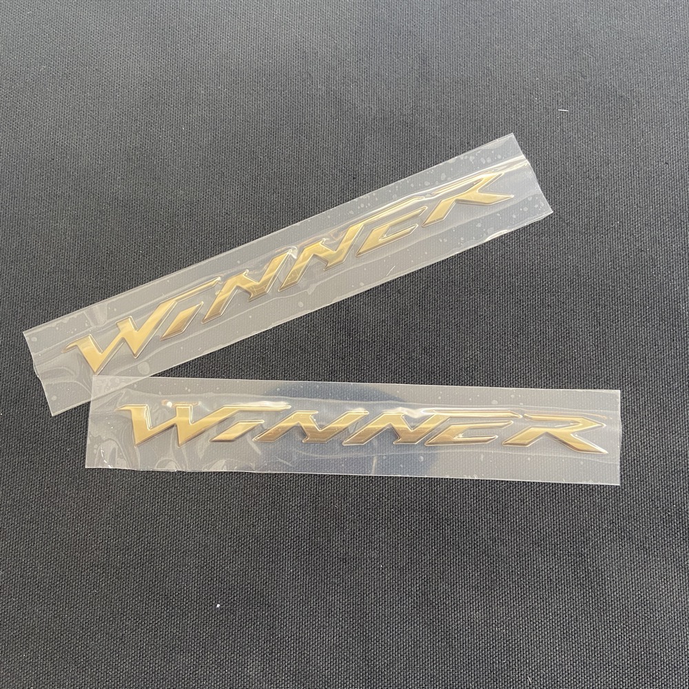 [HOT HOT HOT] CẶP TEM CHỮ NỔI ZIN THEO XE (MÀU VÀNG) LOGO WINNER  SIÊU CHẤT LƯỢNG - TEM ZIN LOGO WINNER
