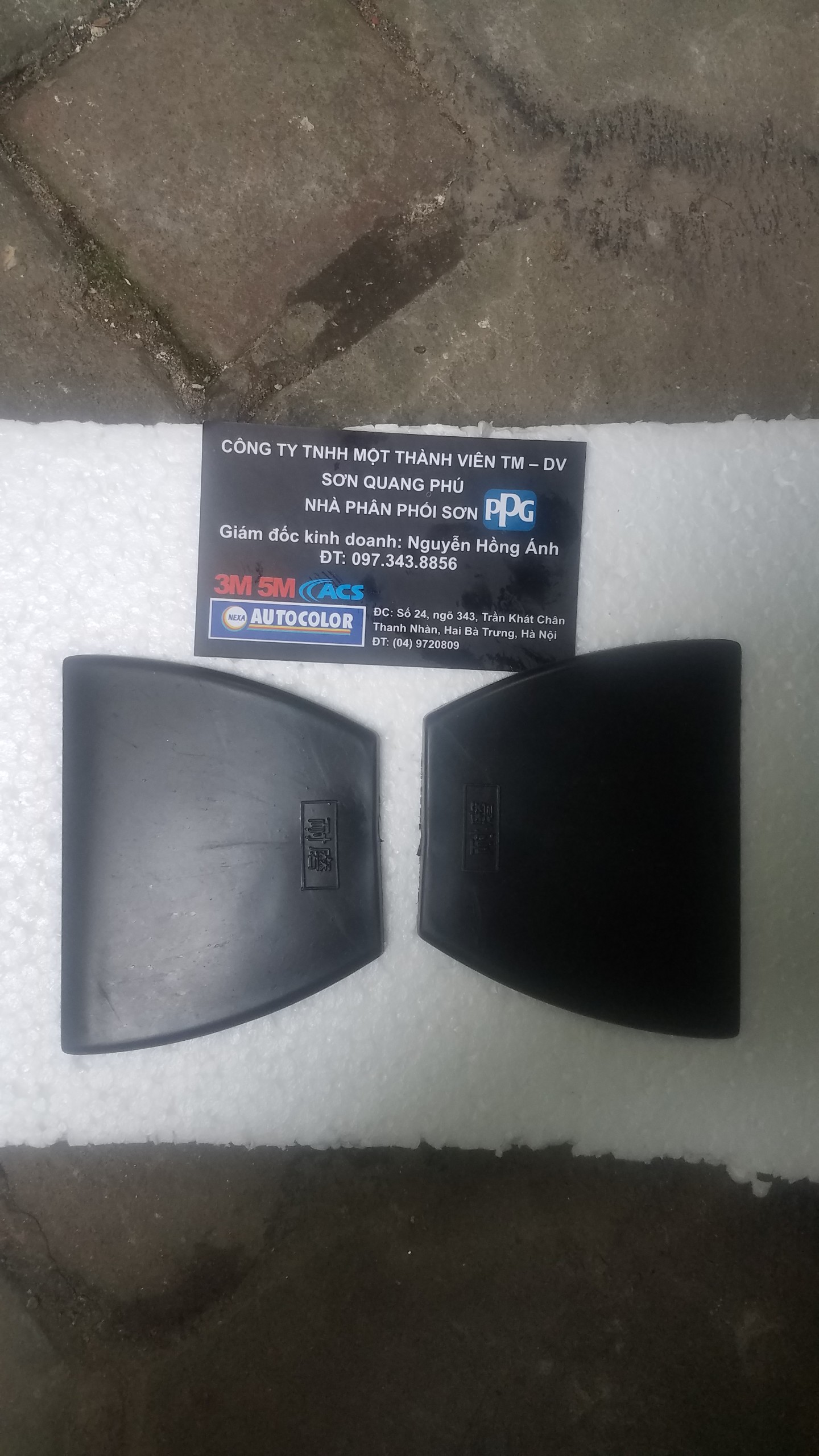 5 Dao bả nhựa dẻo màu đen, dao bả cao su hình thang SONQUANGPHU422