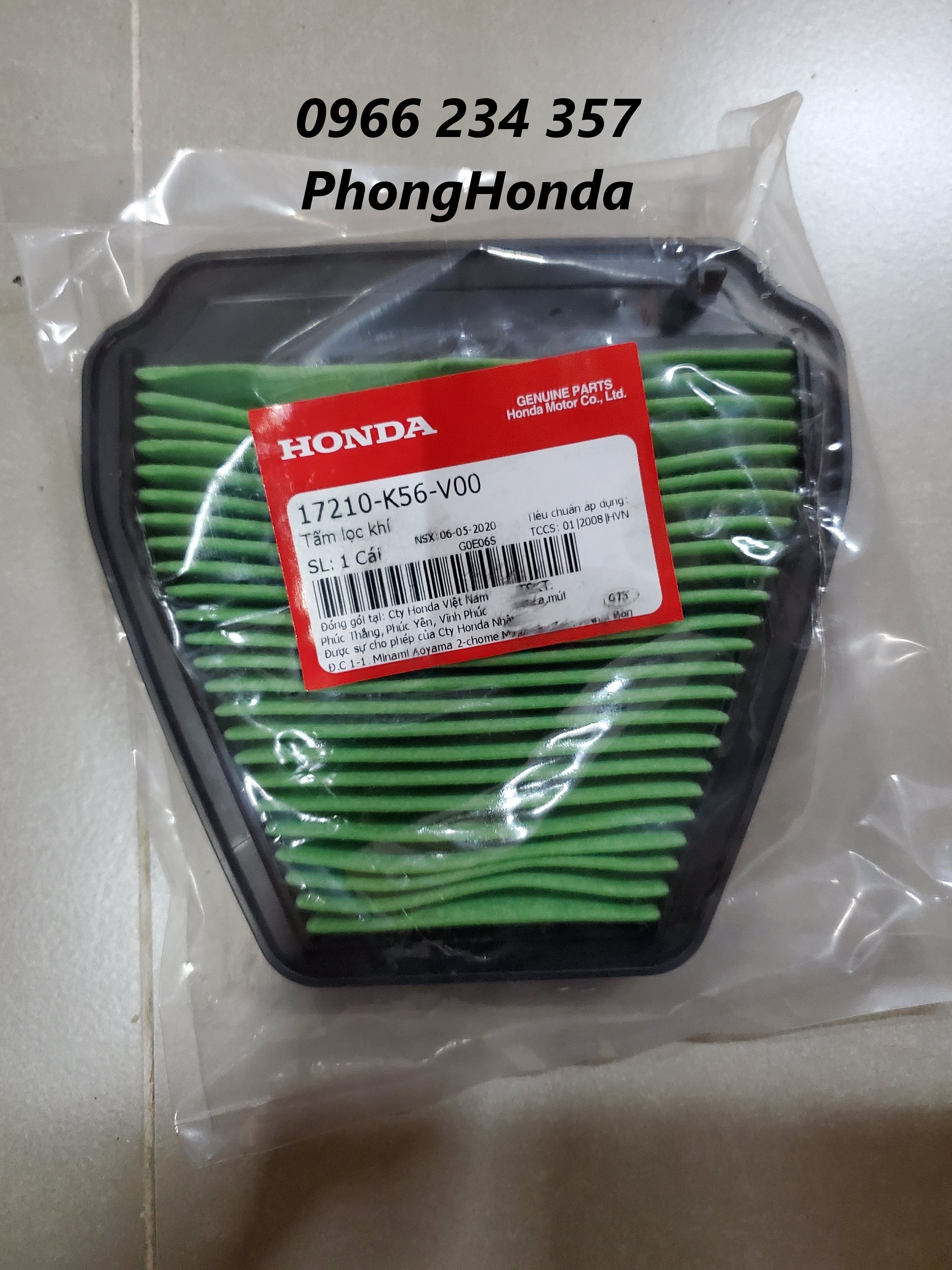 Lọc gió winner v1 , sonic 150 , winner X chính hiệu honda