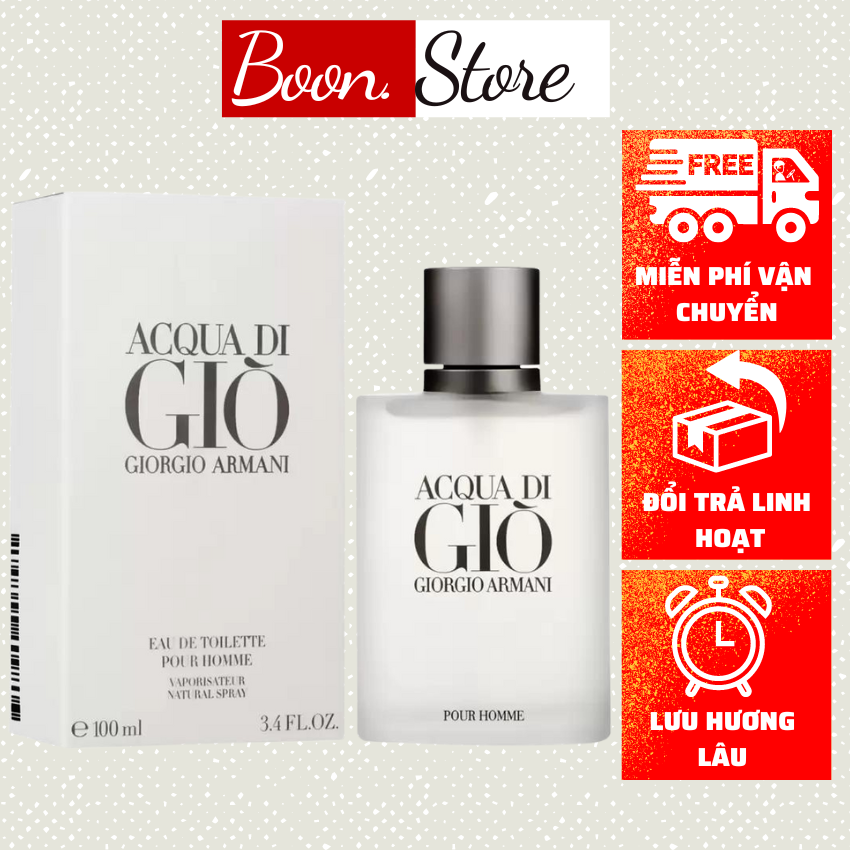 Nước hoa nam giò trắng 100ml - dầu thơm acqua di gio nam tính lưu hương lâu
