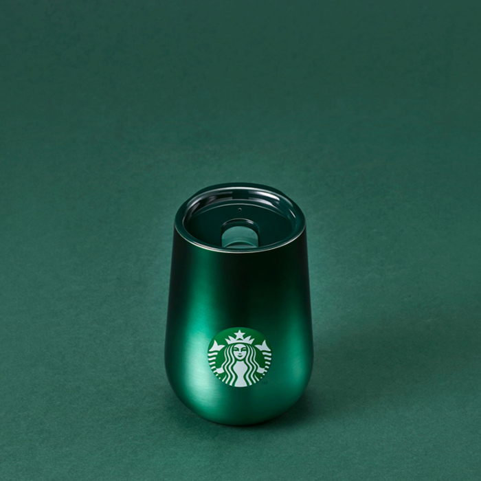 Bình starbucks 12oz/354ml stainless steel new grns grdt siren