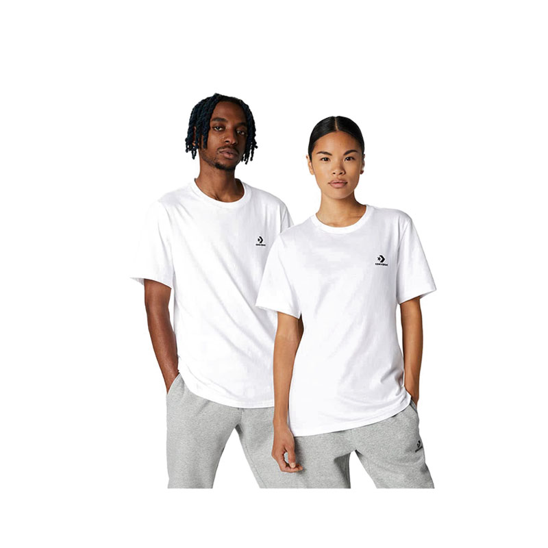 Converse Converse Go-To Embroidered Star Chevron Tee Unisex Adult's - White
