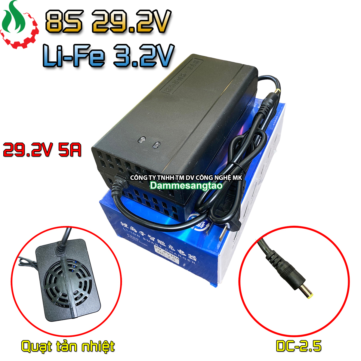 Sạc 8s 29.2v 5a dùng cho pin sắt li-fe 3.2v