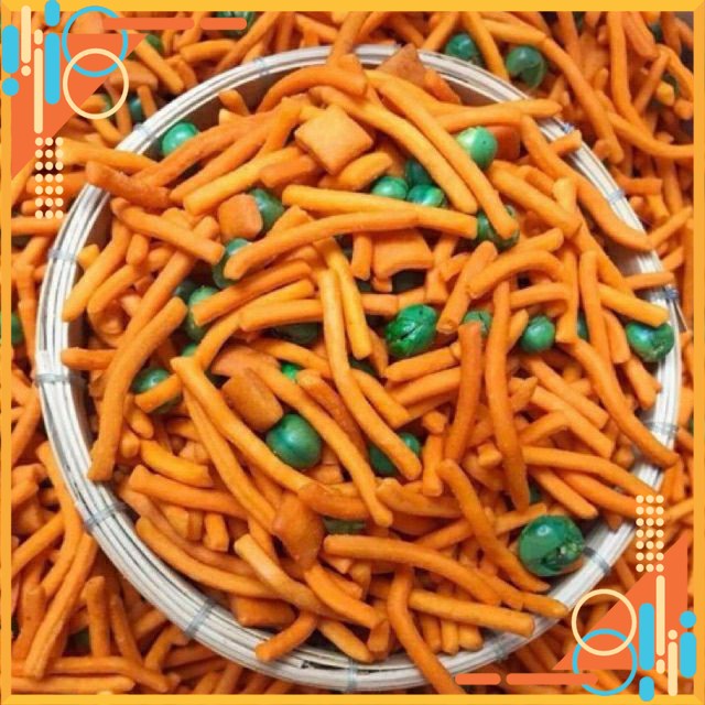 500g bim bim tăm que mix đậu hà lan