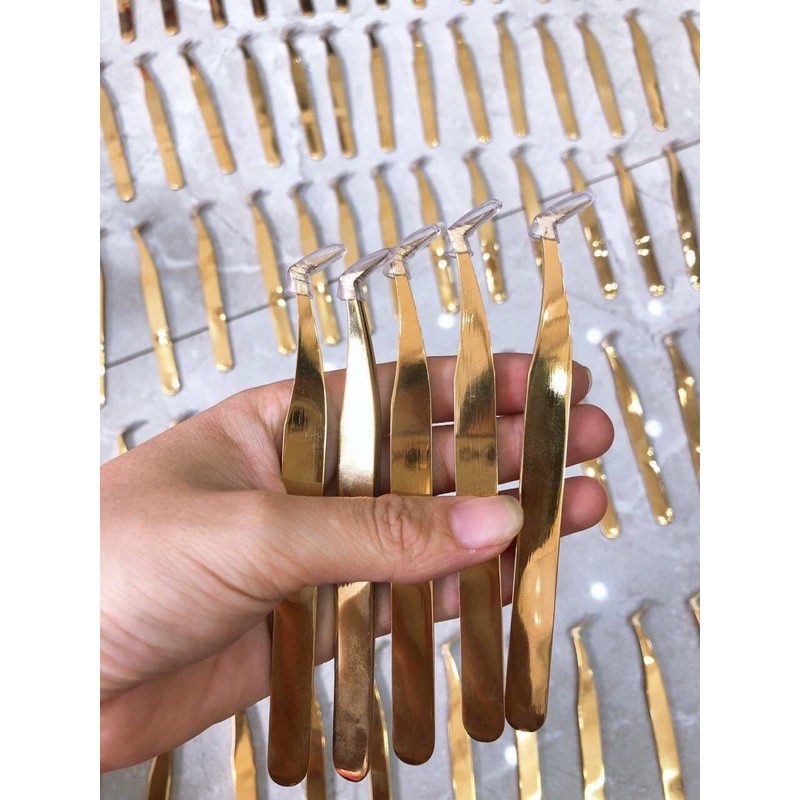 [HCM]NHÍP VOLUME VÀNG MŨI VUÔNG PHỦ NHÁM NANO CHUYÊN DÙNG NỐI MI CHUYÊN NGHIỆP  TẠO FAN MI VOLUME