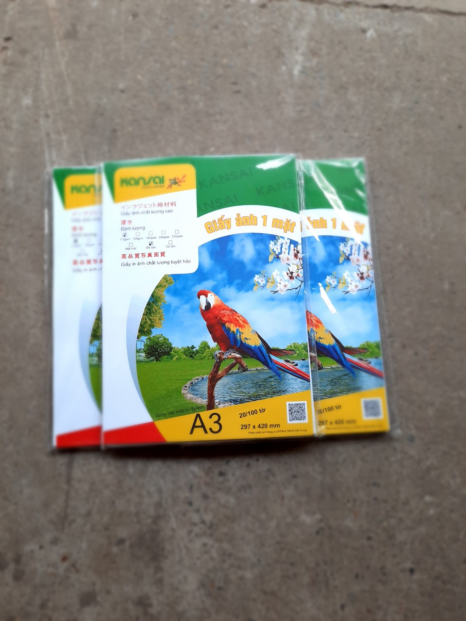 Giấy in ảnh đề can Kansai khổ A3 định lượng 135gsm