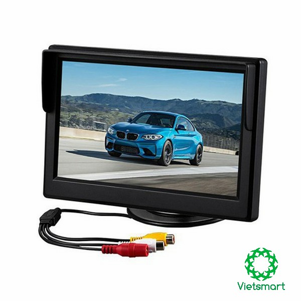 Màn hình taplo 5 inch hút kính độ phân giải cao 800*480p LCD dùng cho camera lùi, camera căn lề