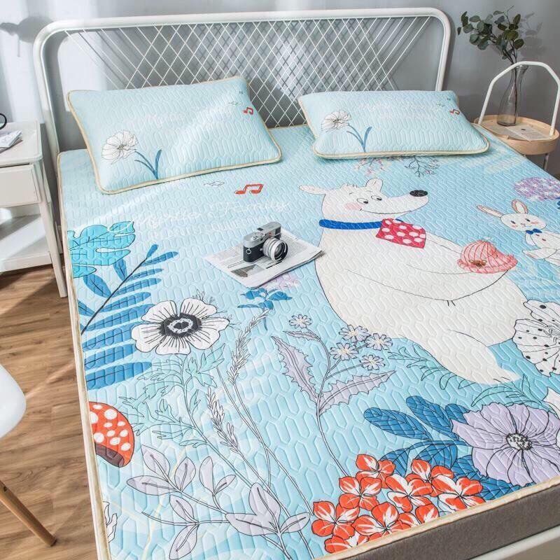 Chiếu điều hoà cao su non 5d cao cấp kèm 2 vỏ gối nằm size 1m6 1m8 2m nhiều mẫu.chiếu điều hòa tencel cao cấp - mát lạnh tặng kèm 2 vỏ gối